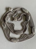 imposantes 5 reihig XXL Collier Niello Zopf 39g schwer TOP