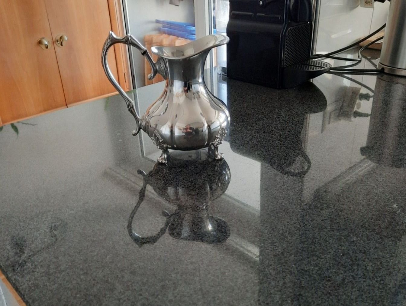 Caraffe: Karaffe Zinn versilbert – Usato da Winterthur venduto da Natastar 1
