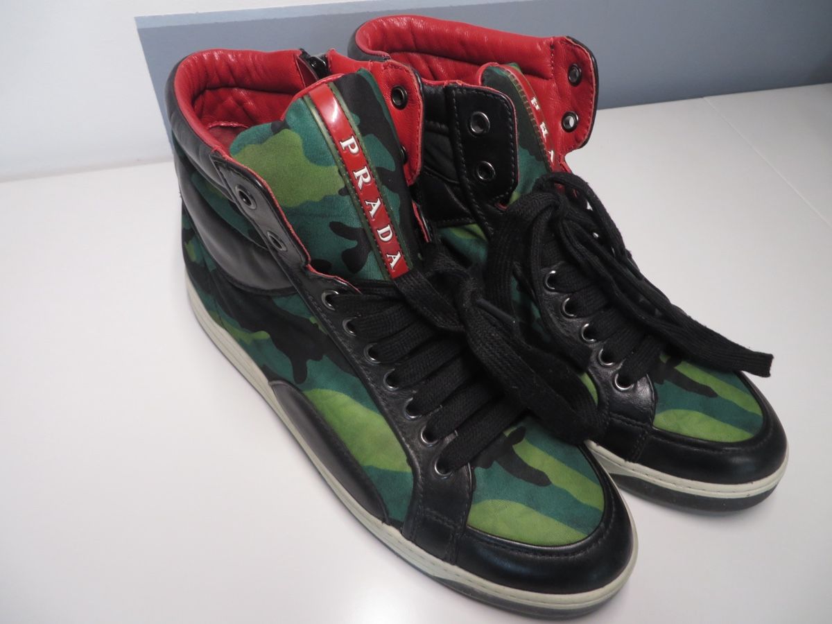 Prada Scarpe da uomo: Prada Camouflage High-Top Sneakers Size 37 – Nuovo (secondo la descrizione) da Stilli venduto da amy_k5jv