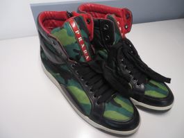 Prada Camouflage High-Top Sneakers Size 37 