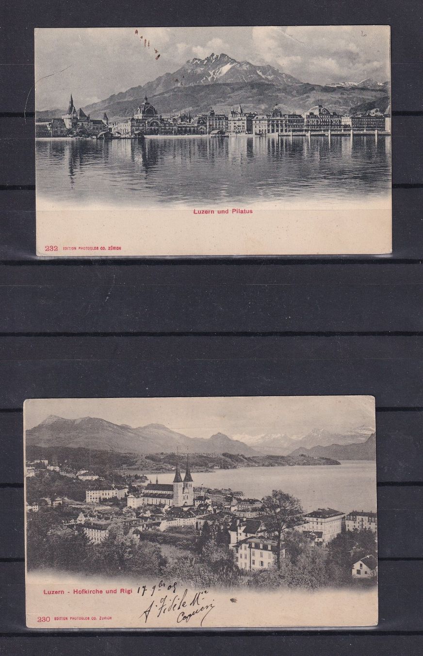 Cartoline postali: Cartes postale LUCERNE  circulées – Usato da Nyon venduto da an54 2