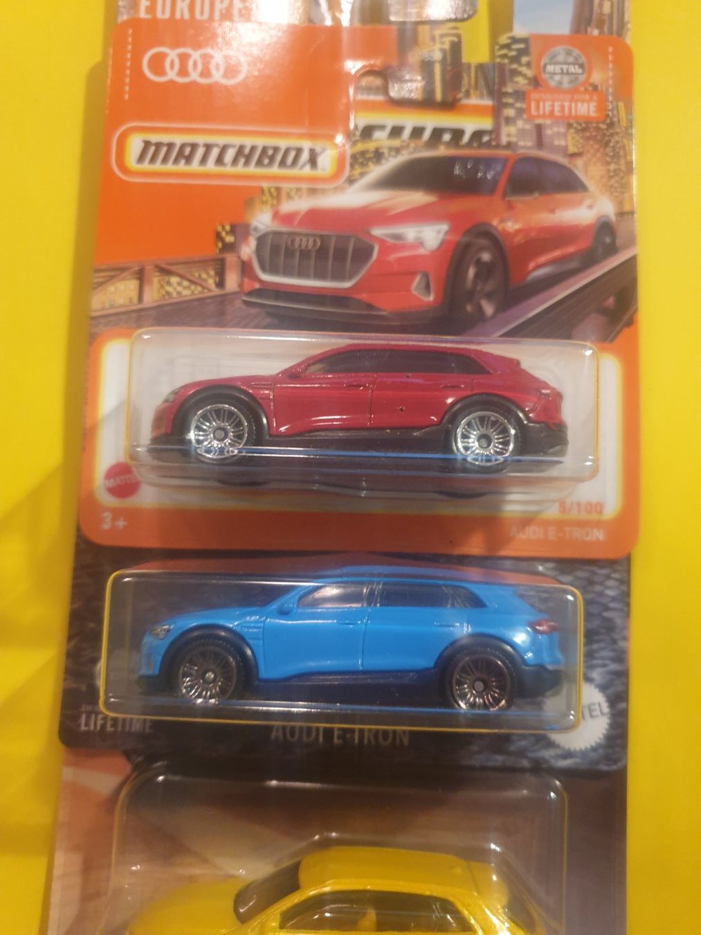 Matchbox Modellautos: 3 x Matchbox AUDI E-TRON – Neu und originalverpackt aus Oftringen von Rotor 2
