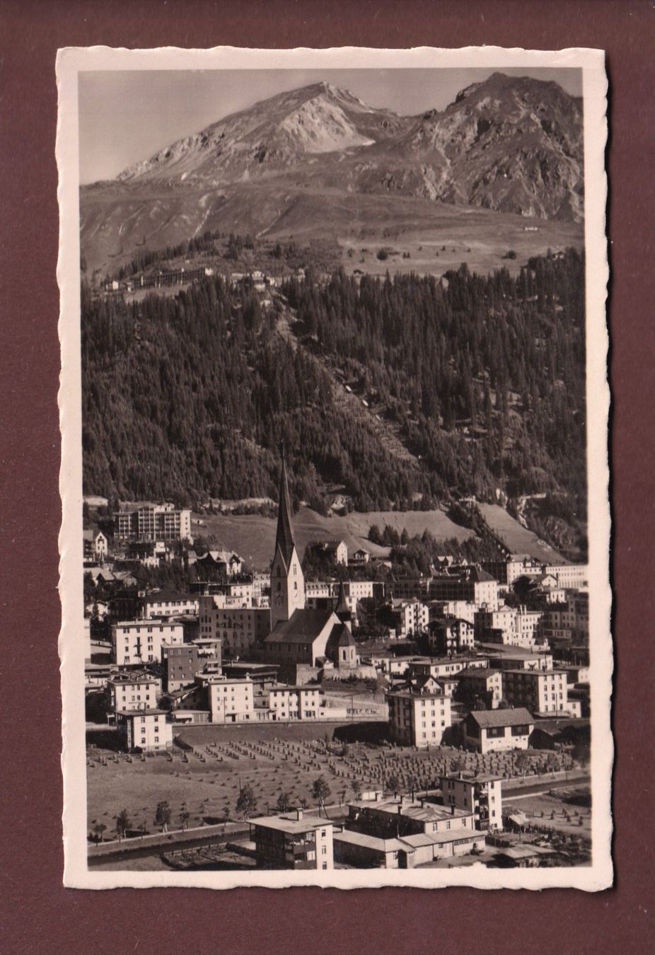 Ansichtskarten: DAVOS - Teilansicht - Schatzalp – Gebraucht aus Pully von nicecards