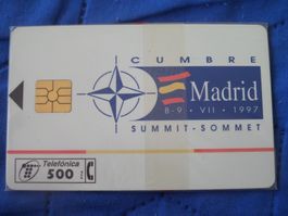 Telefonkarte Telefonica NATO Gipfel Madrid 1997 gebraucht