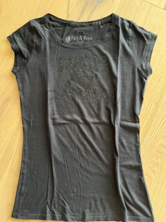 Rich & Royal T-Shirt schwarz in Gr. S