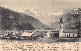 Lenk Dorf, gelaufen 1901