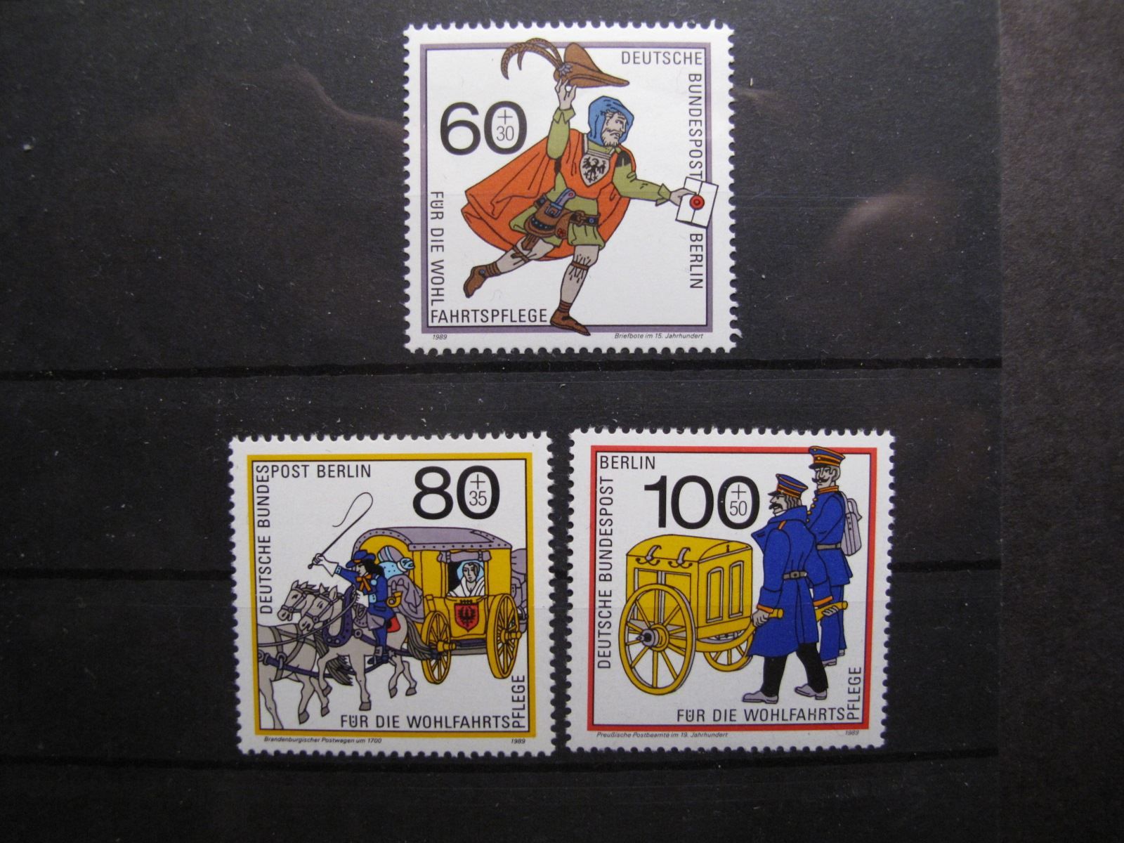 Tutti i francobolli: Berlin 1989 Postbeförderung ** – Usato da Wil SG venduto da fva01