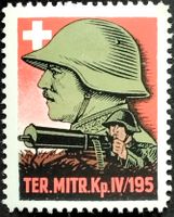 Soldatenmarken 2.WK, Ter Mitrailleur Kp IV/195, Wi Ter 416