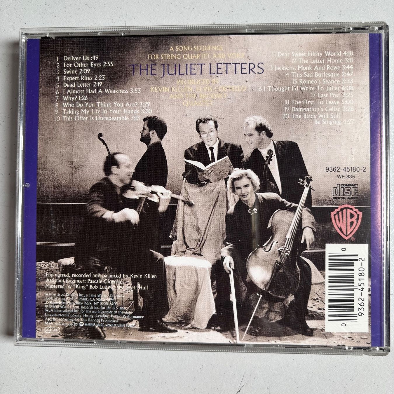 CD: Elvis Costello: The Juliet Letters – Usato da Stans venduto da Abukadnezar 1