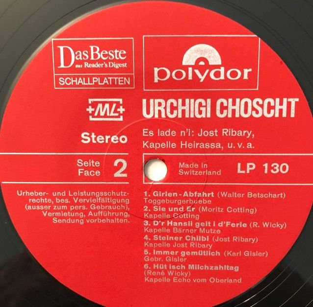 Dischi in vinile: Urchigi Choscht (2 LPs) – Usato da Grüningen venduto da azulmarron 7