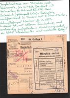 Begleitadresse St.Gallen-Dubrovnik , 21.1.1927,FM Nr.166+175