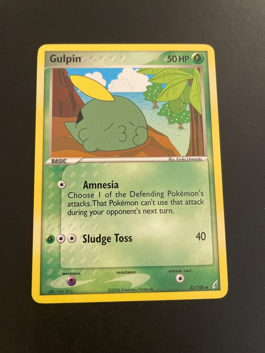 Pokémon Carte collezionabili: Gulpin 33/100  EX Crystal Guardians – Usato da Zürich venduto da pokemon_cards