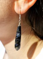 Boucles d'oreilles en Opales bleues et Argent 925