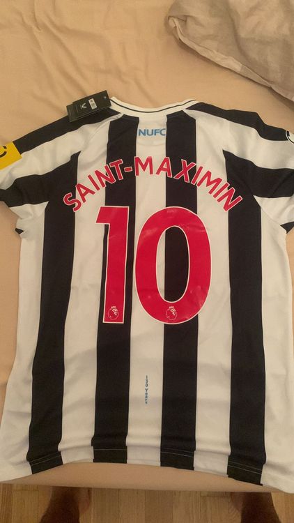 Flocage Officiel Newcastle – Saint-Maximin 2019-2023, Premier League, Blanc, Footpress