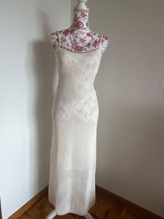 Strandkleid -  Maxikleid Cremeweiss Gr. 36