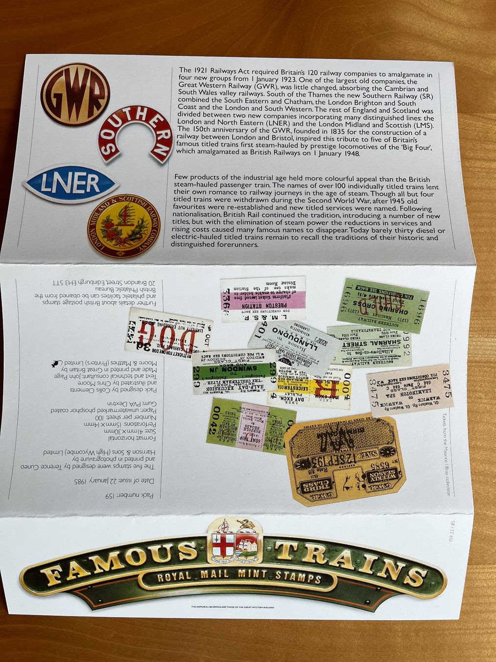 Tutti i francobolli: Briefmarken Royal Mail Mint Stamps, Dampf-Eisenbahnen – Usato da Wiesendangen venduto da Frohberg 3