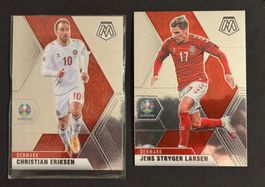 Lot 2 Cartes Panini Mosaic Euro 2020 Danemark, parfait!