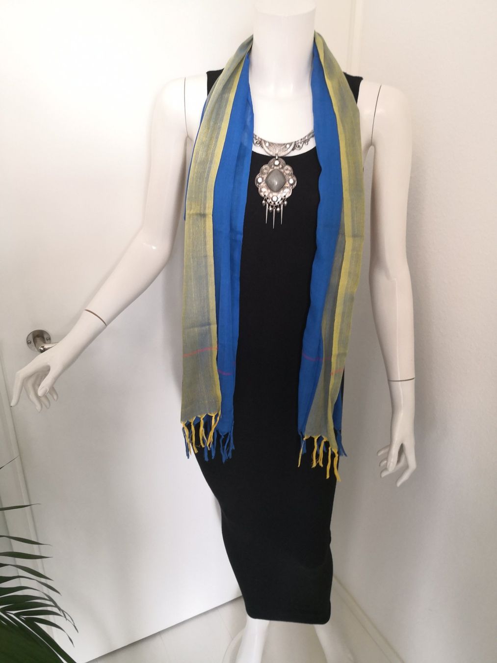 Foulard & Sciarpe: 🤩BOHO-CHIC SCHAL BLAU-GELB NEU – Nuovo (secondo la descrizione) da Olten venduto da Naja-Twins-Twins 3