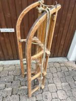 Alter Holzschlitten naturfarben gebraucht guter Zustand