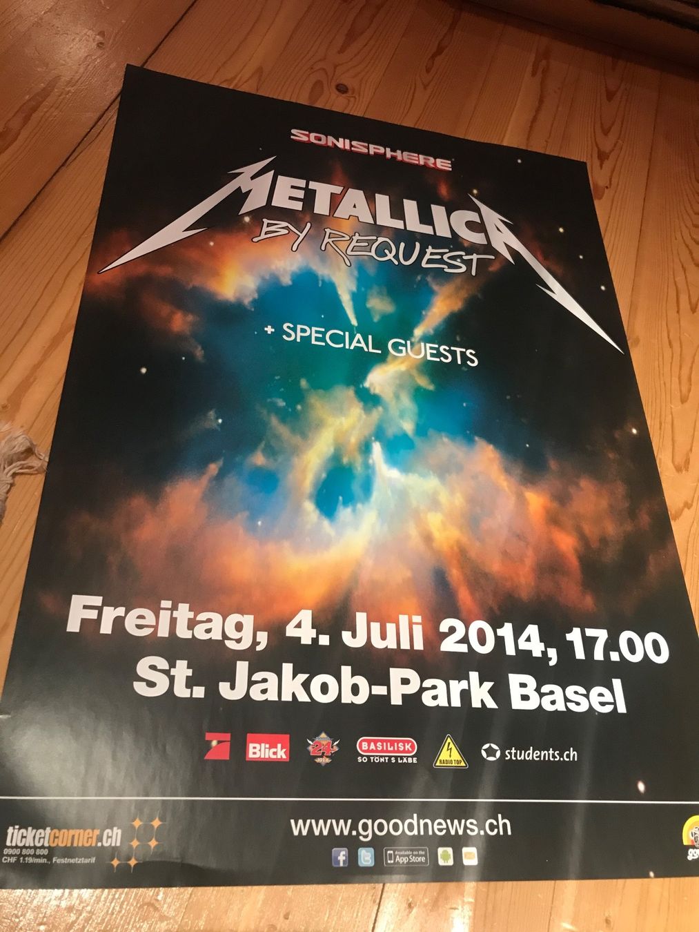 Foto & Immagini: Metallica Orginal Konzert Poster – Usato da Basel venduto da Stars12355