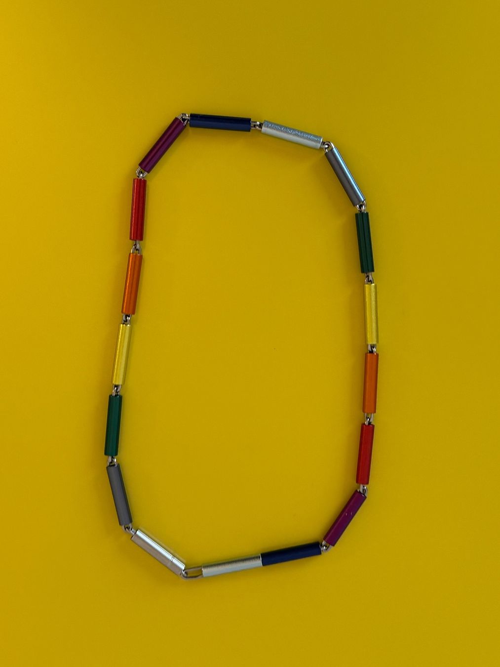 Catenine: Apero Kette bunt "Röhrli" (Schweizer Design) – Usato da Schaffhausen venduto da ModestyB 1