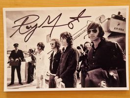 Ray Manzarek (The Doors), Original Autogramm auf Foto in s/w