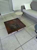 Feuerschale Metall Rost quadratisch