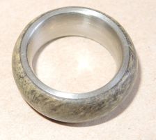 Ring Edelstahlkern Handarbeit Grösse 49/50 Bague bois