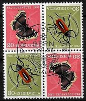 1953, Z41/II Viererblock gest. ET aus Kehrdr.bogen (15165)