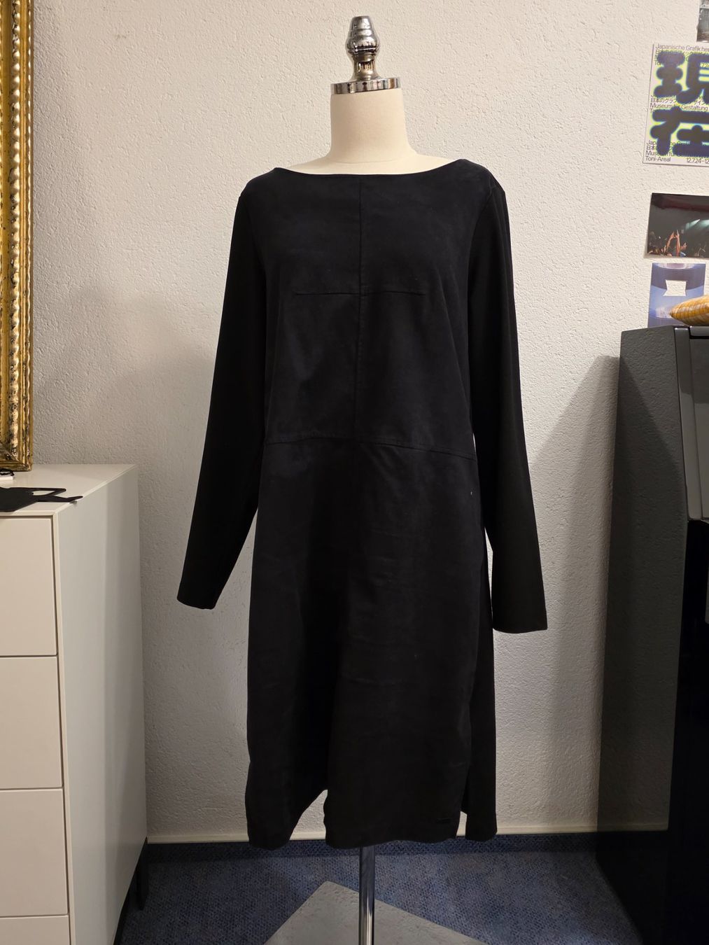 Vestiti: Schwarzes Lederimitat Kleid Y2K – Usato da Neerach venduto da Basile1