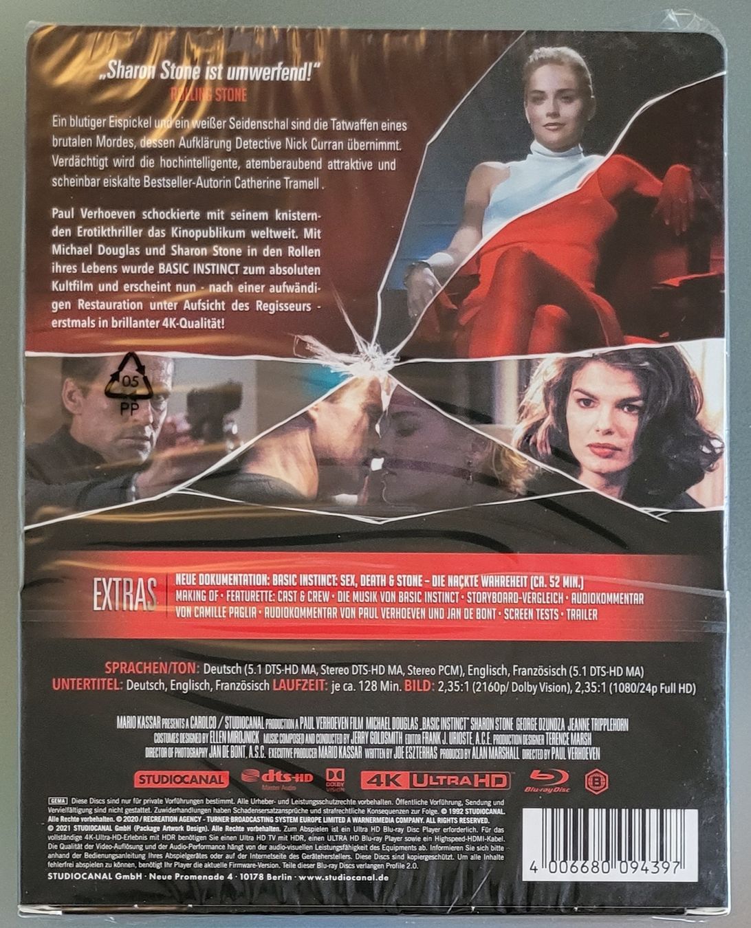 Tutti i DVDs: BASIC INSTINCT - Lim. Steelbook 4K UHD + 2 Blu-ray NEU & OVP – Nuovo e nell'imballaggio originale da Arbon venduto da Wizle 1