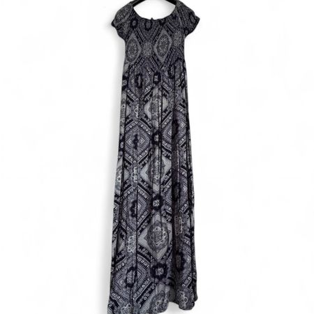 Women's Navy and White Dress