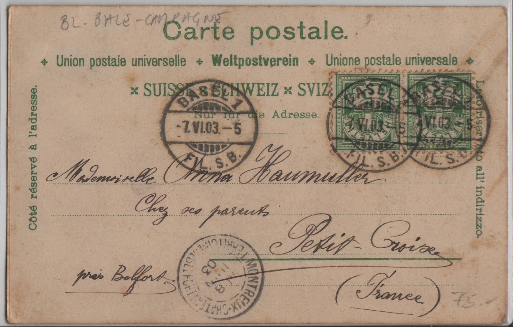 Cartoline postali: Gruss aus Birsfelden – Antico da Ettingen venduto da Kartenplanet 1