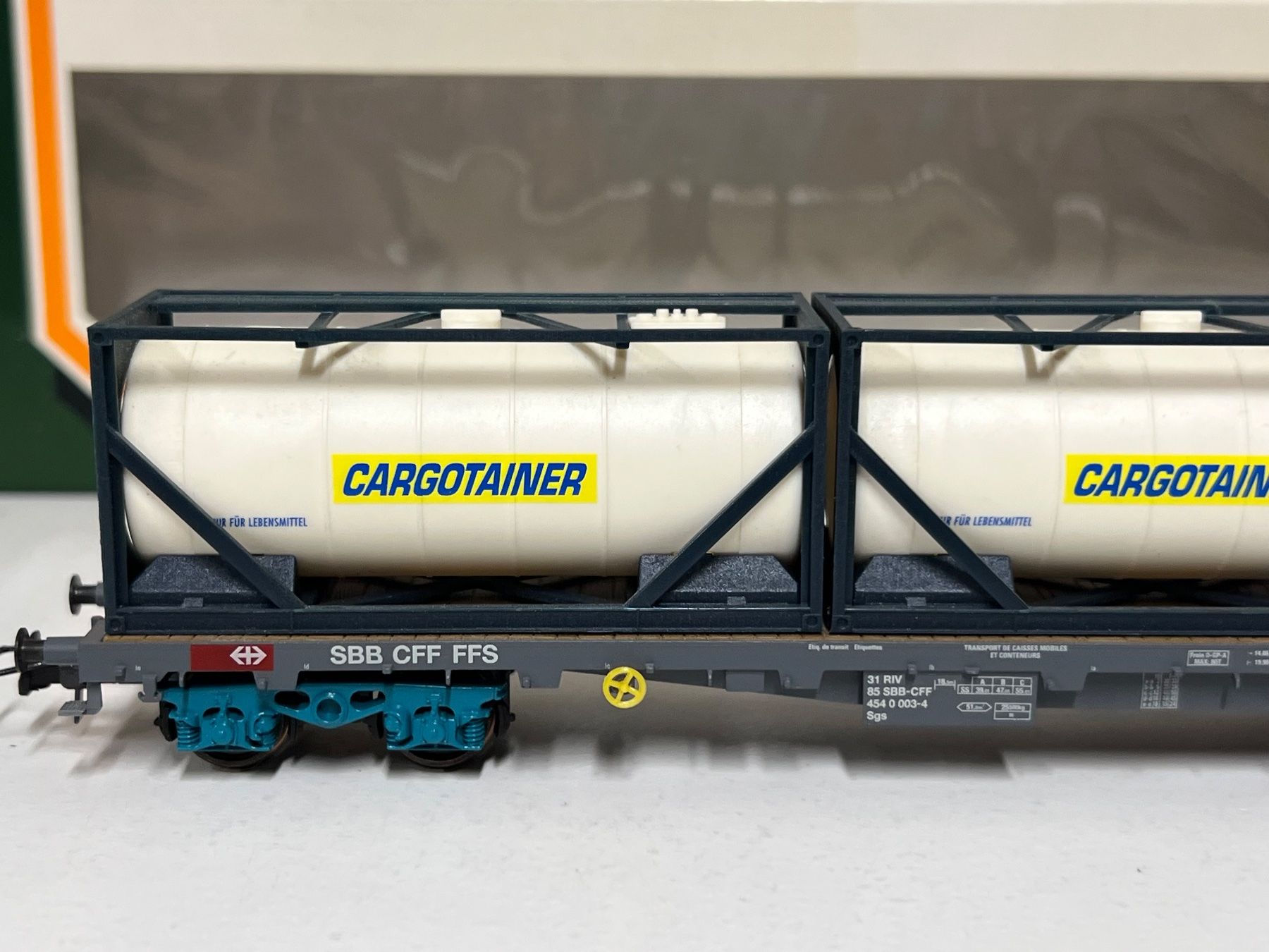 Hag Modellini di ferrovie: HAG Nr. 397  Cargotainer HO DC SBB CFF FFS – Usato da Geroldswil venduto da TopTrain54 2