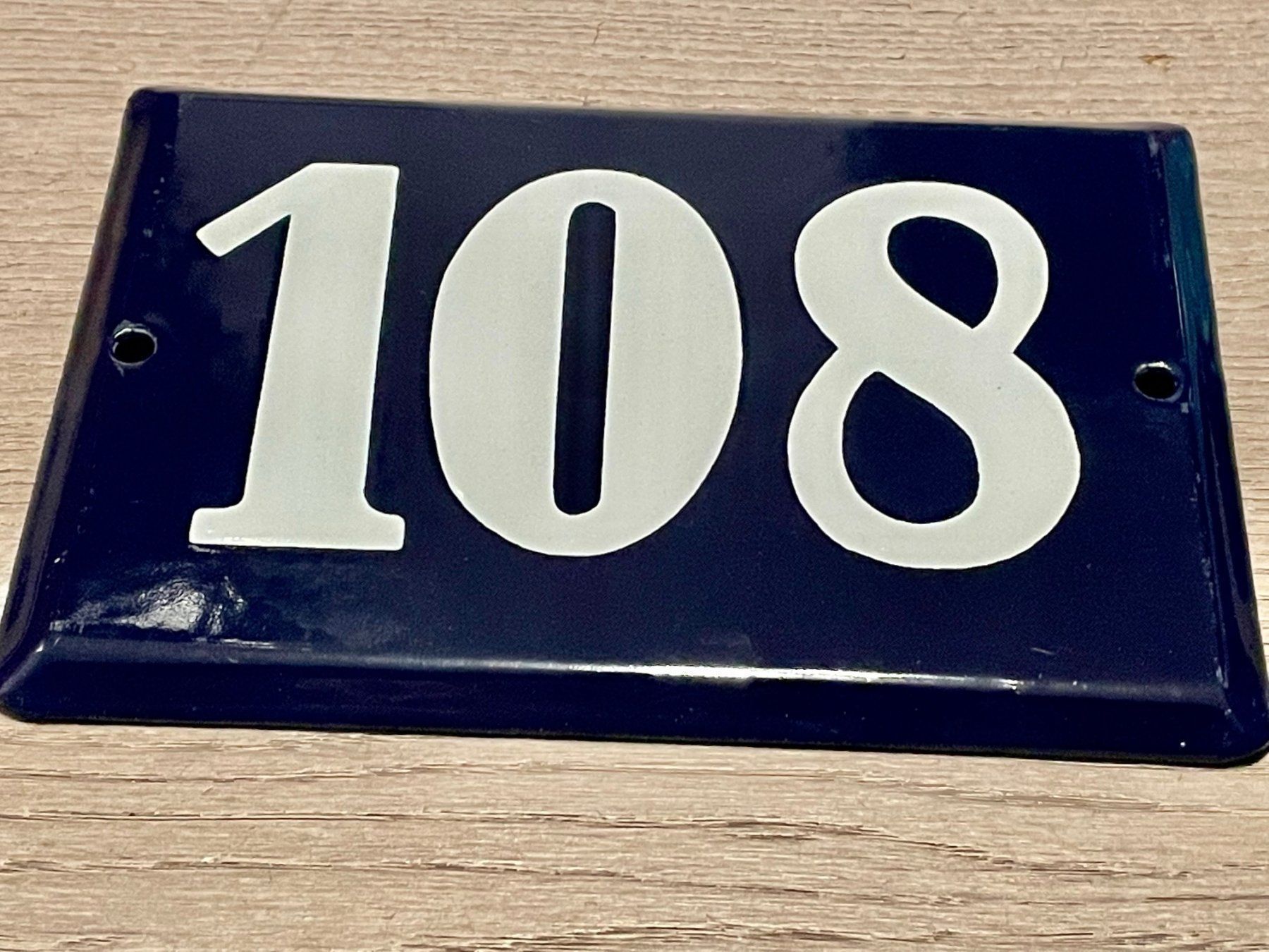 Insegne: hausnummer 108 aus email – Usato da Volketswil venduto da rubin74