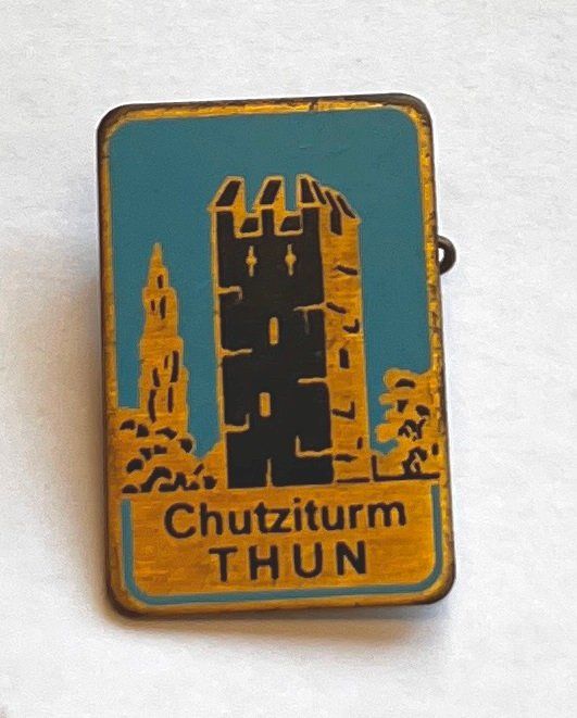 Plaketten & Abzeichen: altes Abzeichen, Chutziturm THUN – Gebraucht aus Obernau von Wgnom