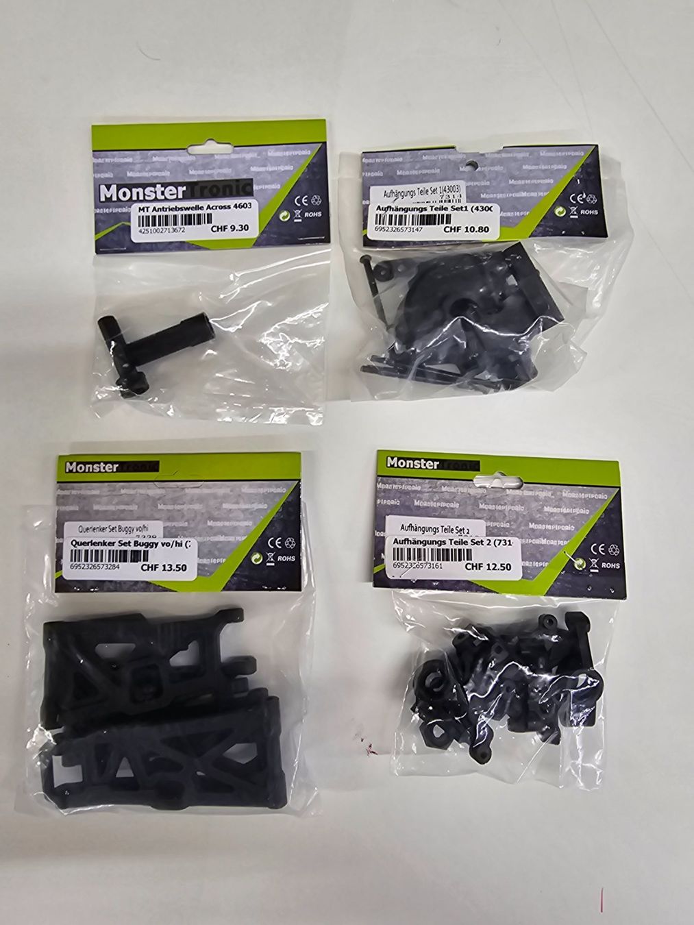 Modellismo RC: Diverse Monster Tronic Ersatzteile Set 8 – Nuovo e nell'imballaggio originale da Rüti ZH venduto da Madeira14