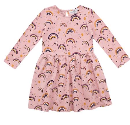 Happy Girls Kleid Gr. 140 mit Regenbogen - Top Zustand!