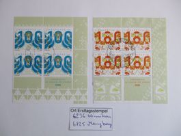 Viererblock mit Ort Ersttagsstempel 6236 Winikon + Menzberg