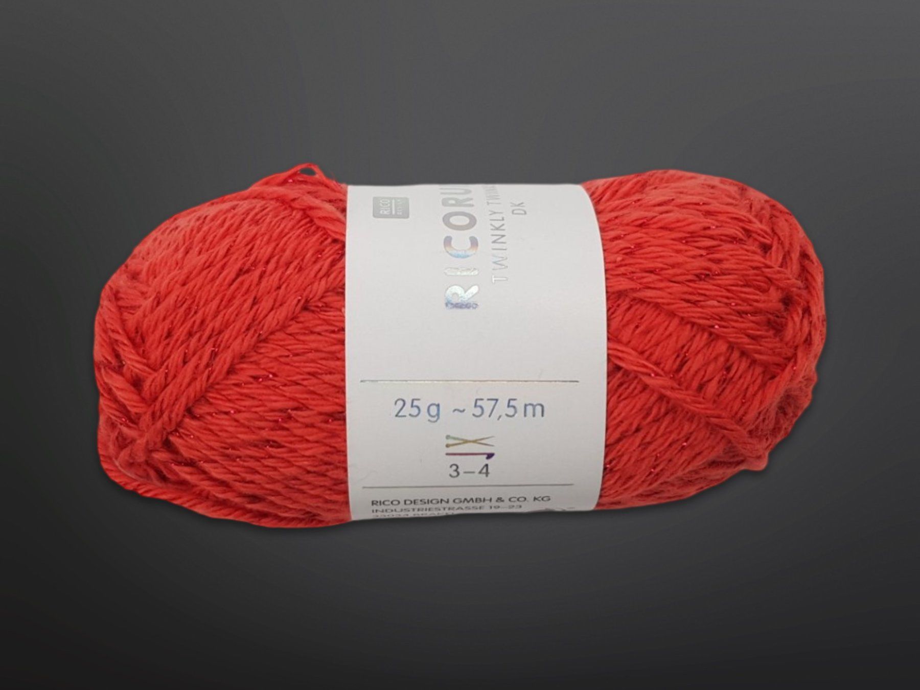 Lana: RICO DESIGN glänzendes Garn Rot 10 Stk. – Usato da Suhr venduto da Restwert_Suhr 2