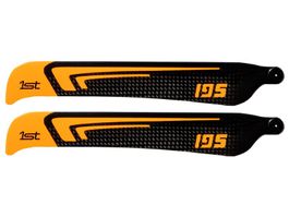 1st Rotorblätter CFK 195mm FBL (Orange) - B