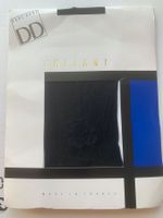 NEU Doré Doré Strumpfhose mit Kamelien-Sujet am Knöchel L