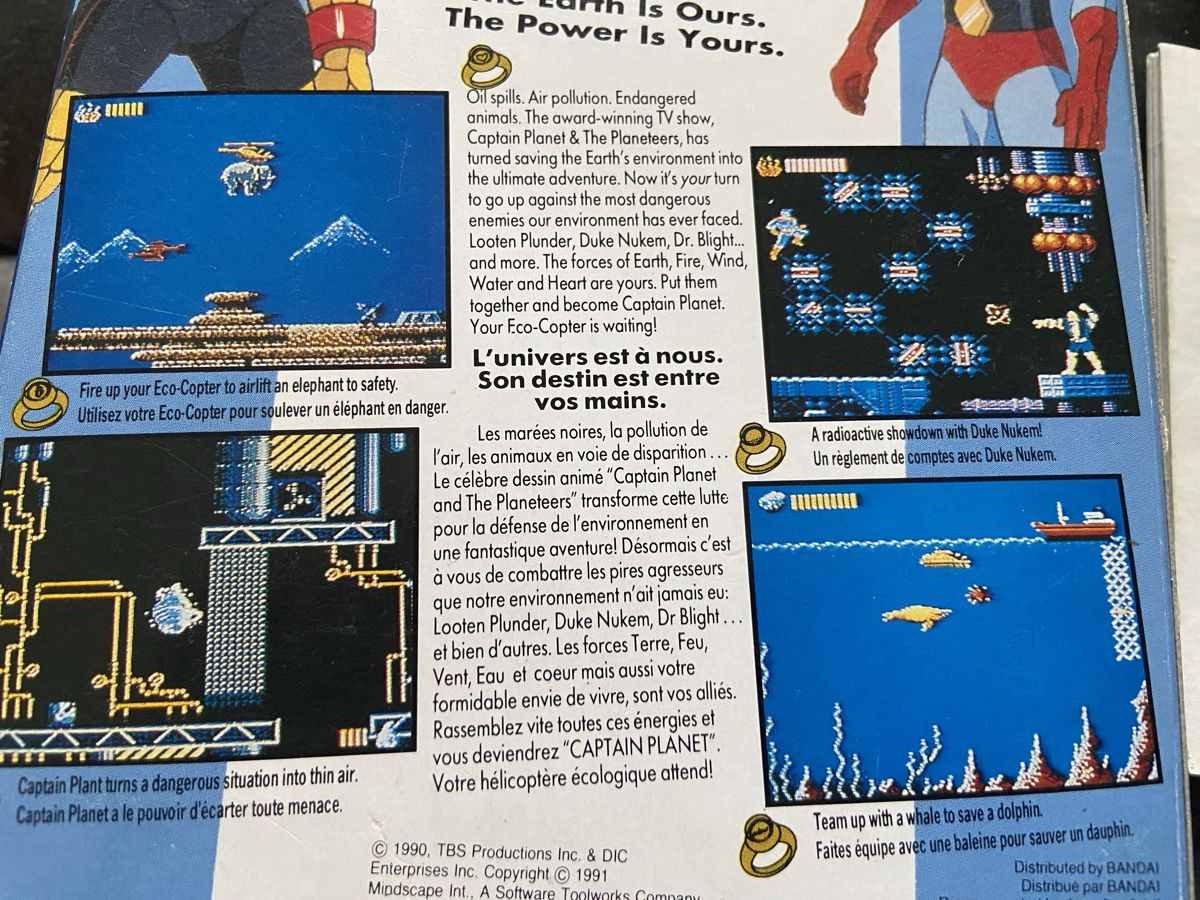 Nintendo Giochi: Captain Planet & The Planeteers boite complet Nes – Usato da Lausanne venduto da sauvezretrogames 8