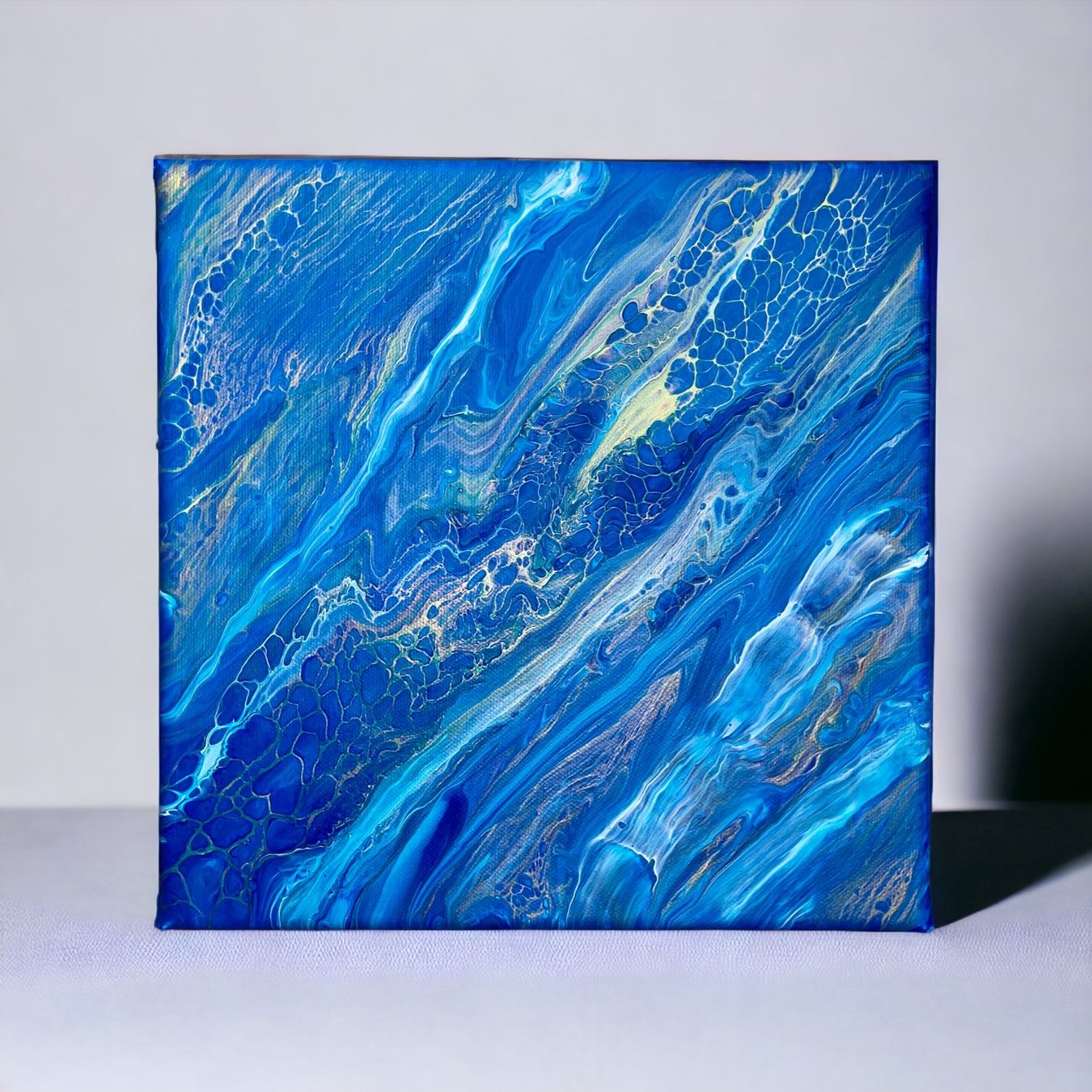 Dipinti: Abstraktes Acrylgemälde 25x25 Einzelstück – Nuovo (secondo la descrizione) da Hochdorf venduto da Jasminurschel