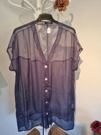 Wunderschöne transparente Bluse von Niederberger Grösse L