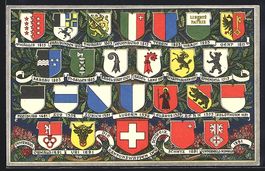 Schweiz, Kantonswappen Zürich, Luzern, 