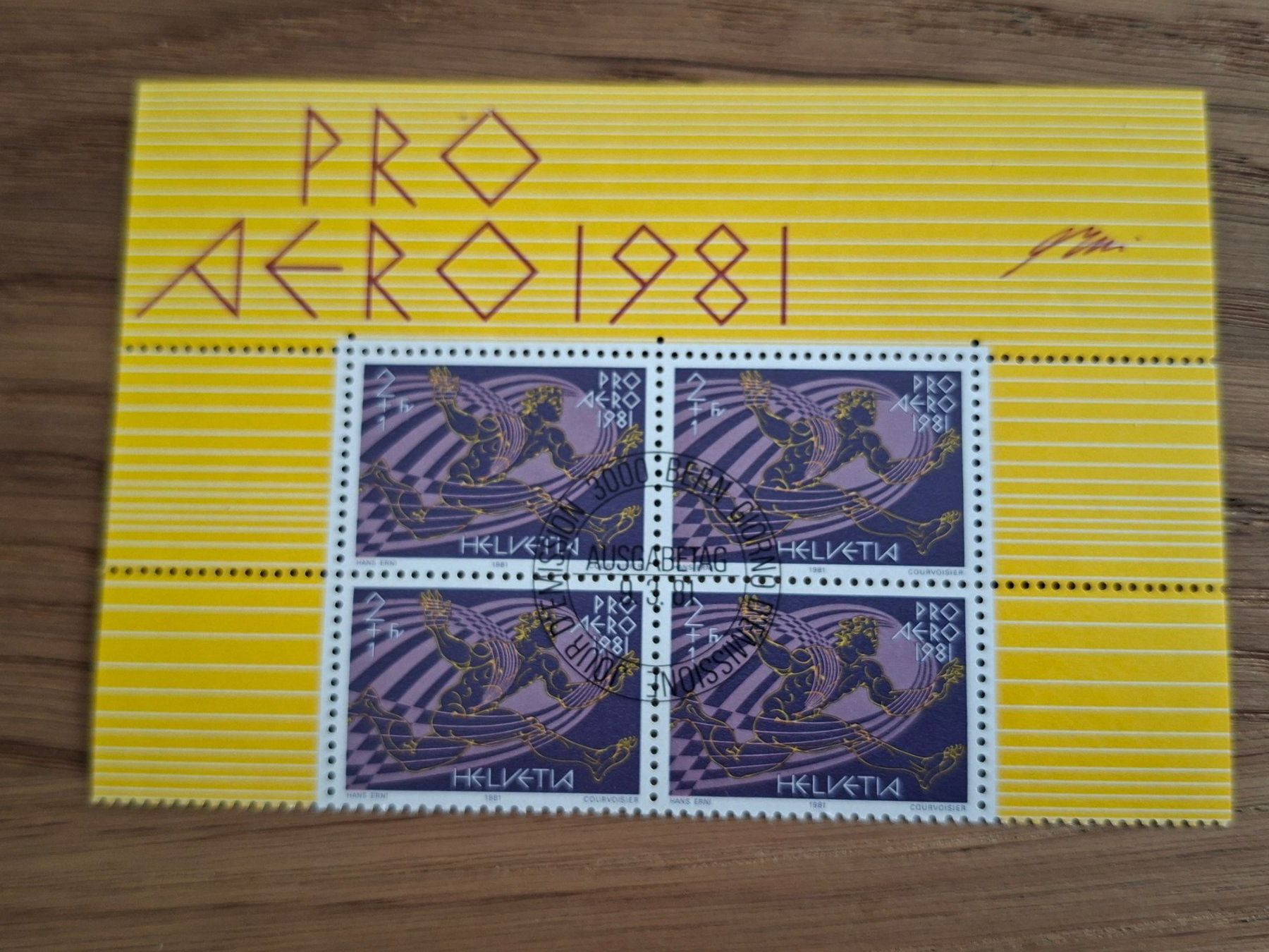 Tutti i francobolli: 4er Block: Pro Aero 1981 – Nuovo (secondo la descrizione) da Hinterkappelen venduto da 1399