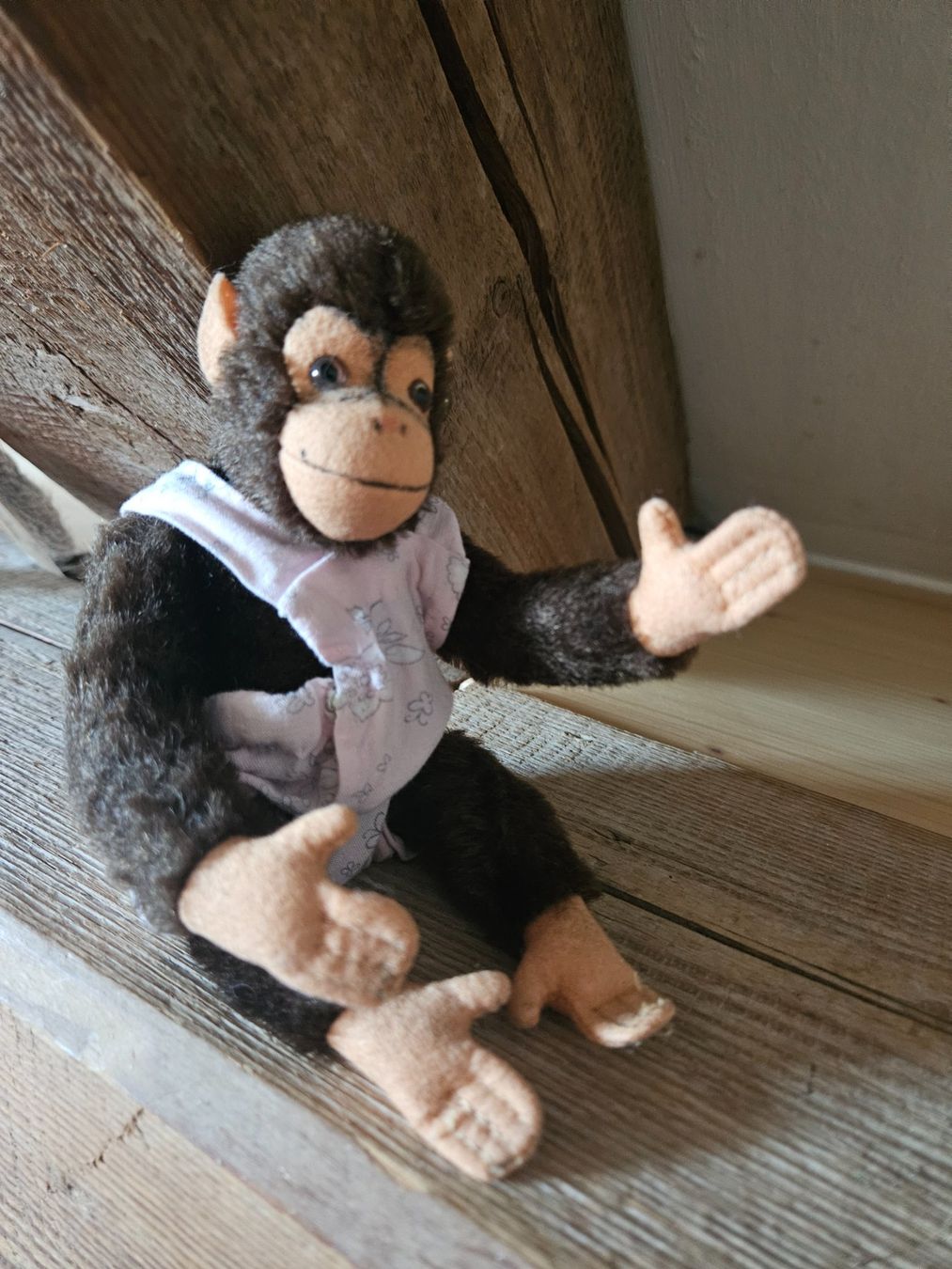 Figuren: Süsser, kleiner Steiff Affe mit Hosen – Gebraucht aus Rifferswil von fle_5nqr