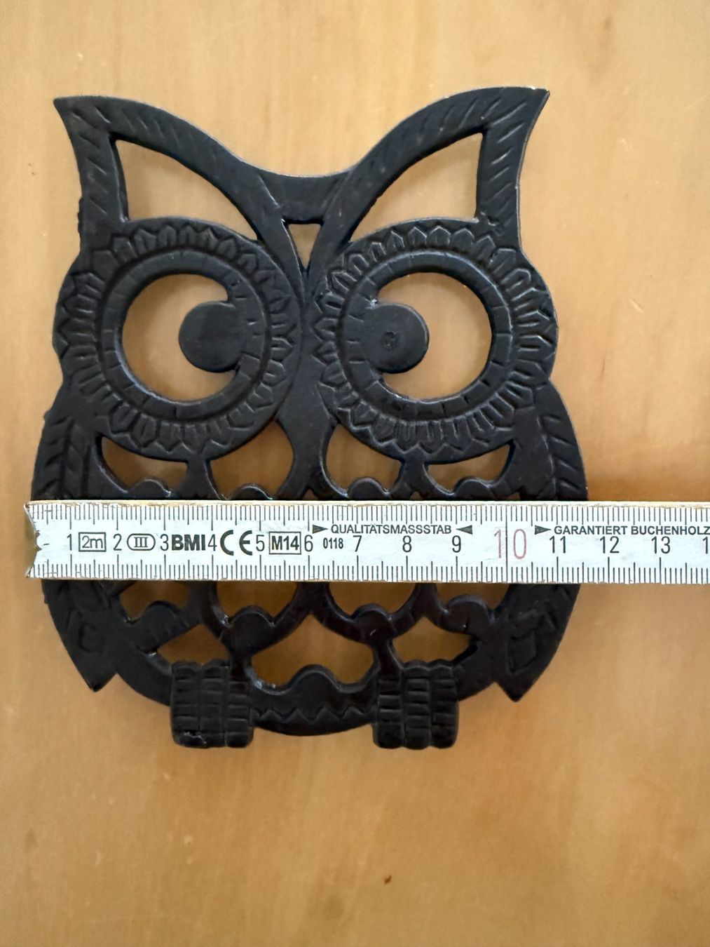 Sottobicchieri: Pfannenuntersetzer  Untersetzer  Eule  Uhu  Metall – Usato da Subingen venduto da ArtBead 3