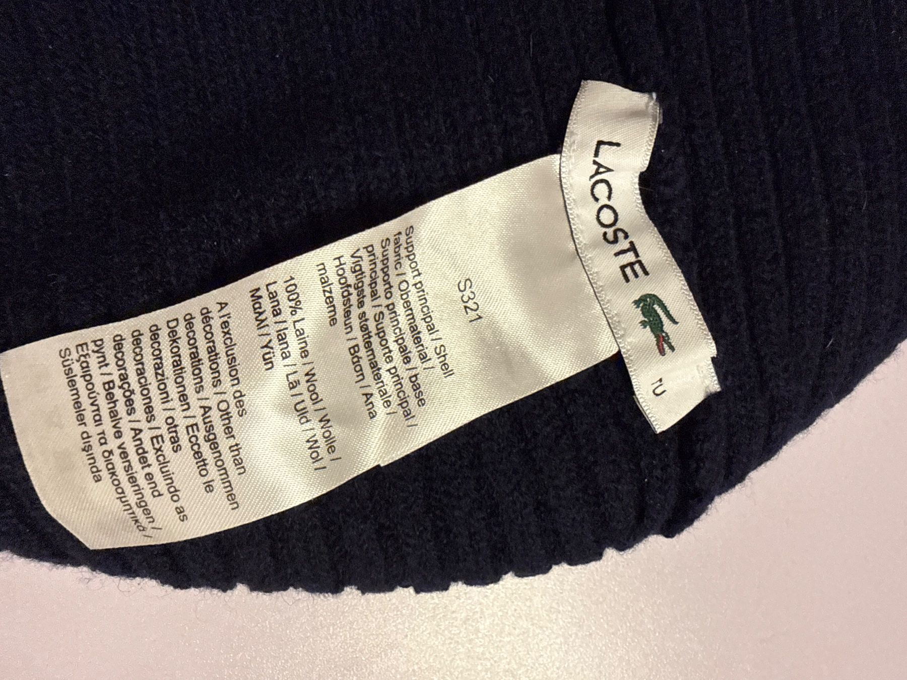 Lacoste Copricapi, berretti & cappellini: Bonnet Lacoste Bleu Marine – Usato da Châtelaine venduto da jas_9wnr 1
